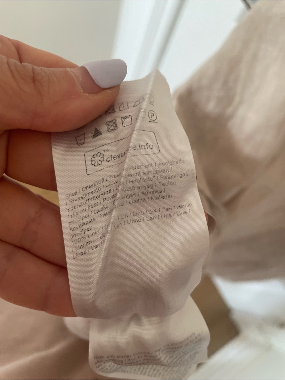 Neutral Linen Tiered Midi Dress in Beige - Picture 7 of 10